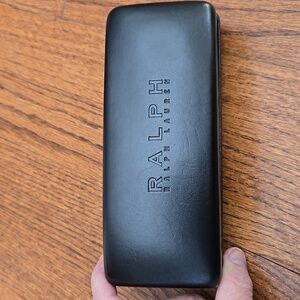 Ralph Lauren Black Pleather Eyeglass/Sunglass Case